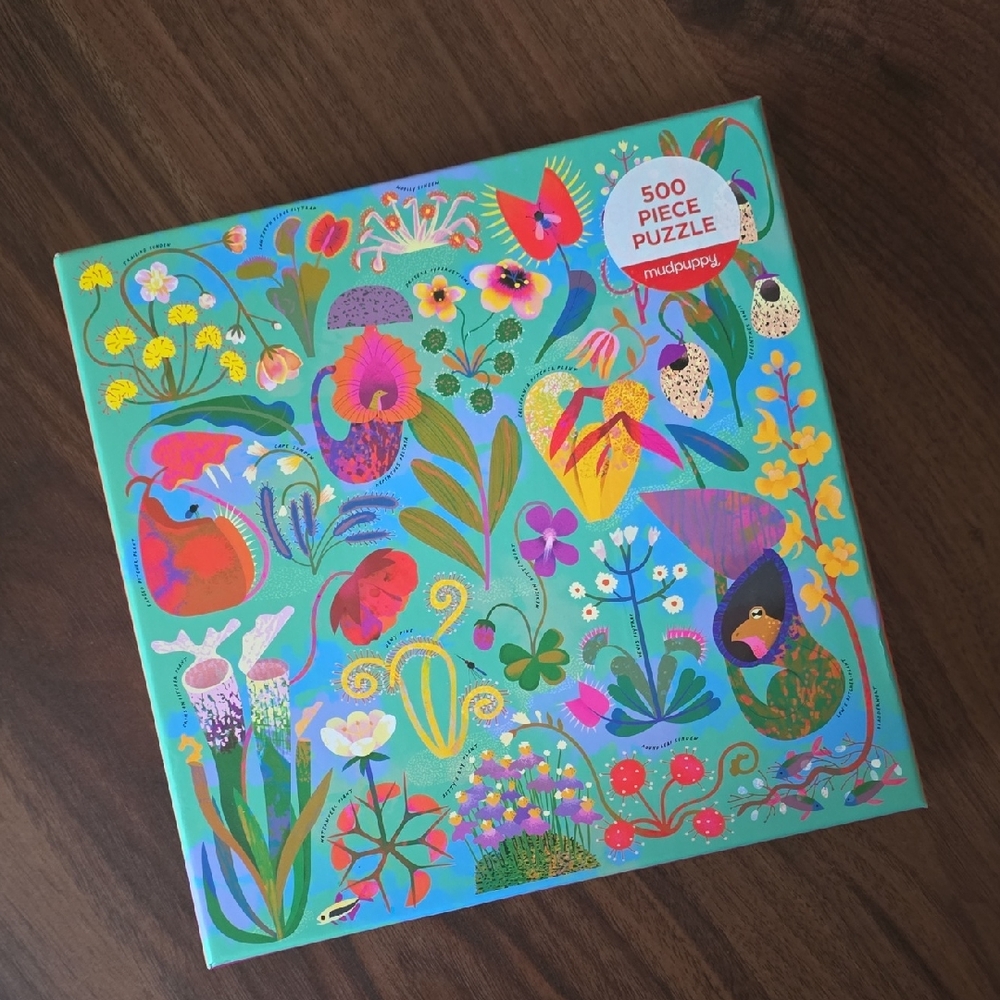 Mudpuppy Hungry Plants 500 Piece Puzzle